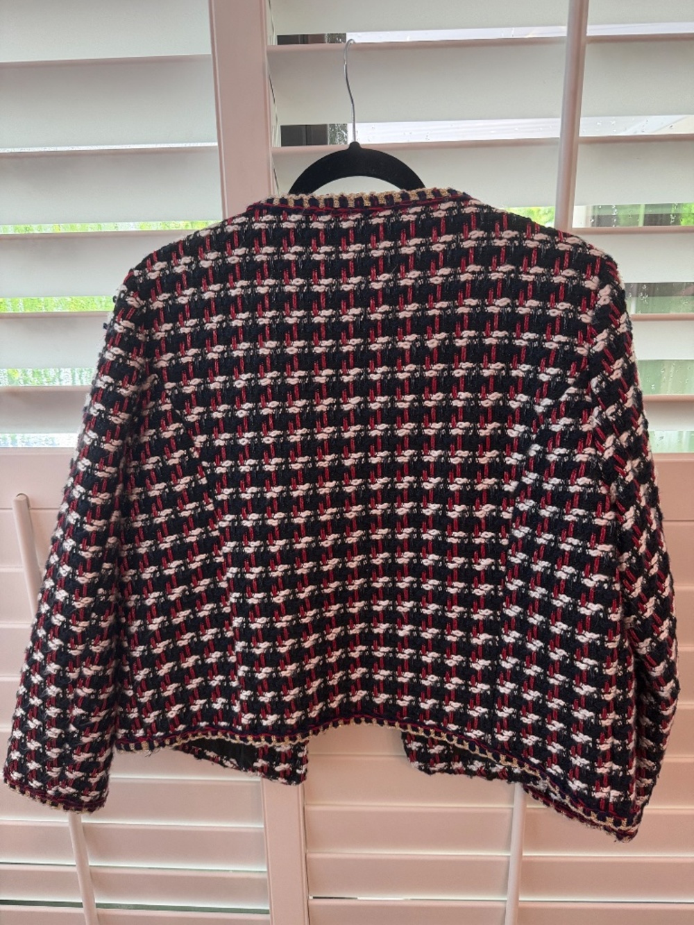 ✨Tweed Jacket w/Gold Buttons and Gold Accents XL - Picture 4 of 5